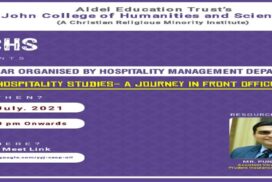 Webinar on “A Journey in Front Office”