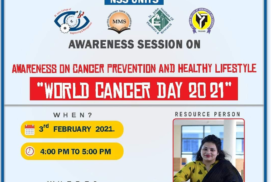 Virtual Awareness Session on Cancer Prevention & Healthy Life Style on the Occasion of World Cancer Day