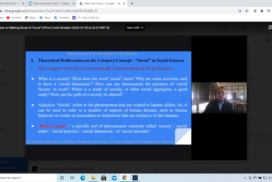 Webinar on Making Sense of “Social” during and after COVID Situation