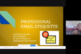 Webinar on “Professional Email Etiquette”