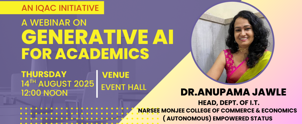 A session on Generative AI for Academics by Dr. Anupama Jawle