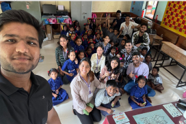 Interaction with ZP School Students by NSS