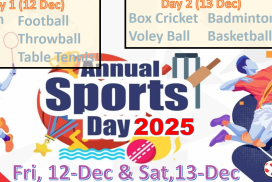 Annual Sports Day held on 12th and 13th December 2025