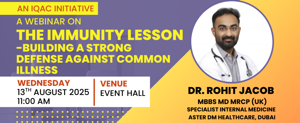 Webinar on The Immunity Lesson – Building a Strong Defense Against Common Illness