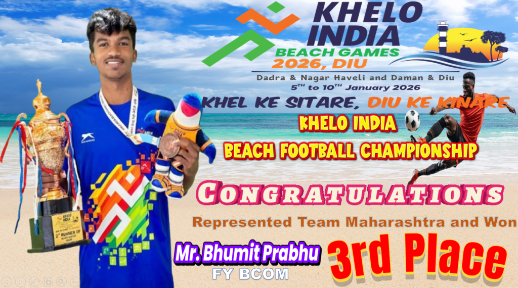 Bhumit Prabhu Represents Team Maharashtra and Secures 3rd Place in Beach Football Championship